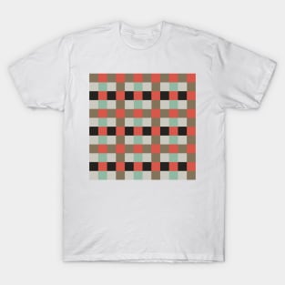 Geometric Hip Checkered Pattern T-Shirt